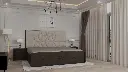 Ardas Interior Solid Wood Double Box Bed, Diamond Cut Bed