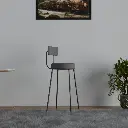 Restful Height Stool Iron Velvet Counter Stools Upholstered Barstools With Back