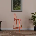 Apex Metal Bar Stool In orange Color