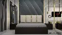 Ardas Interior Solid Wood Queen Hydraulic Bed  Back Bed Curve