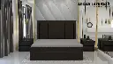 Ardas Interior Solid Wood Double Box, Hydraulic Bed  Chocolate Bed