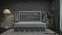 Teak Wood Queen Hydraulic, Drawer Bed | Kian Bed