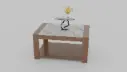 American Coffee Table in Exotic Teak Wood – Stylish & Durable Centerpiece