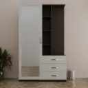 White Wood Finish Dressing Table