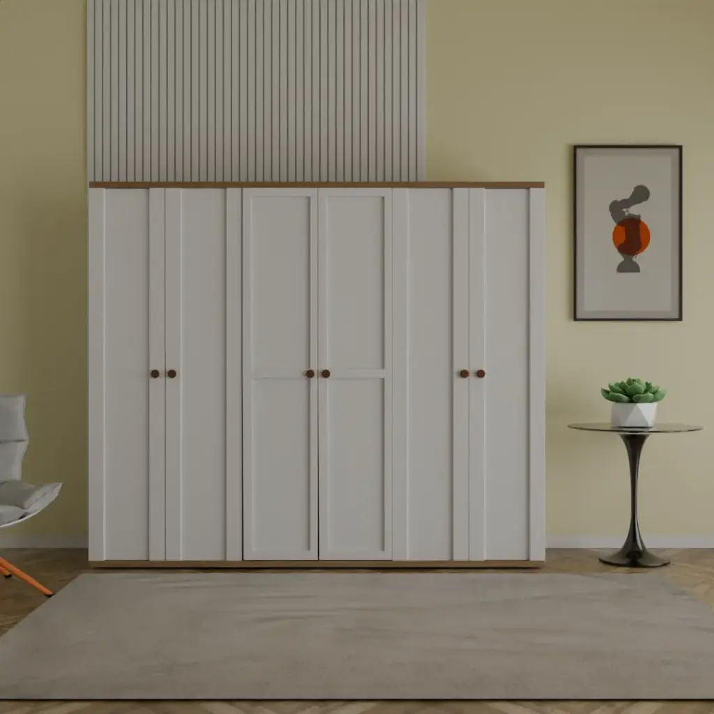 Mystique four door particle wood finish