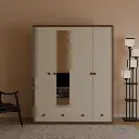 Apparel Alcove four door particle wood finish