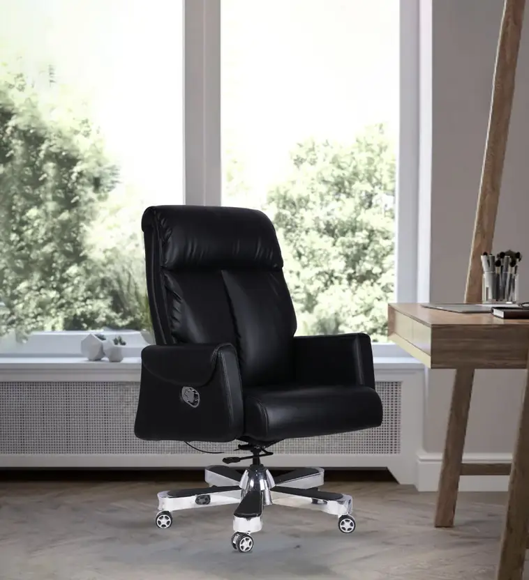 Endeavour Leatherette High-Back Office Chair – Black 