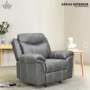 ARDAS INTERIOR SWED TEXTURED LATHERADE MANUAL RECLINER