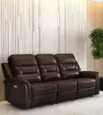 Fabric Powered 3 Seater Swivel Recliner