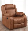 Leather Manual Rocker Recliner