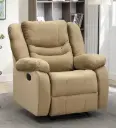 ArdasInterior Fabric Manual Rocker Recliner – Beige