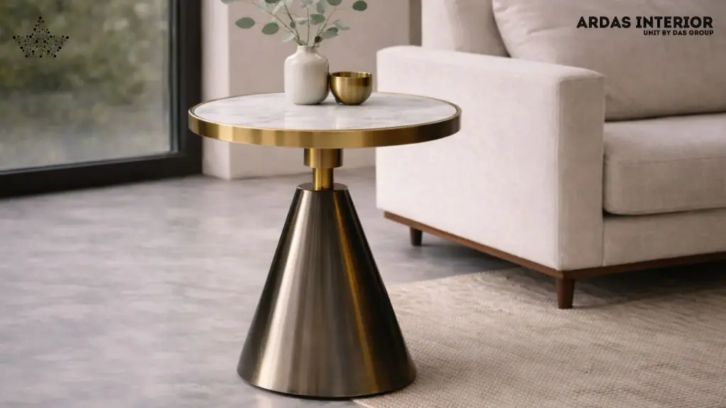 ARDAS INTERIOR ALFA GOLD SIDE TABLE