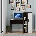 Wakefit N Study Table In Dark wood & Teak Colour