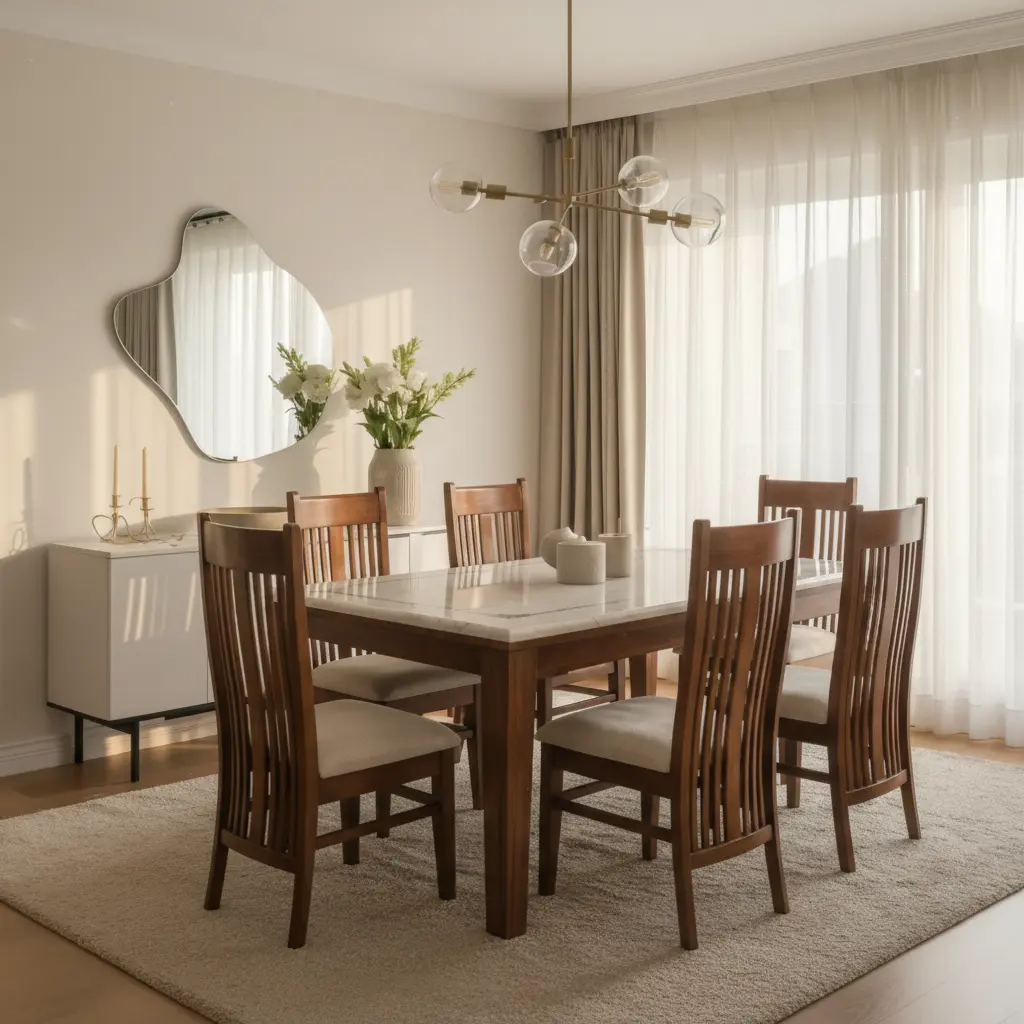 ARDAS INTERIOR LUXWOOD DINING SET
