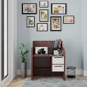 Walnut study Table in Wenge Finish Engineered Wood Writing table