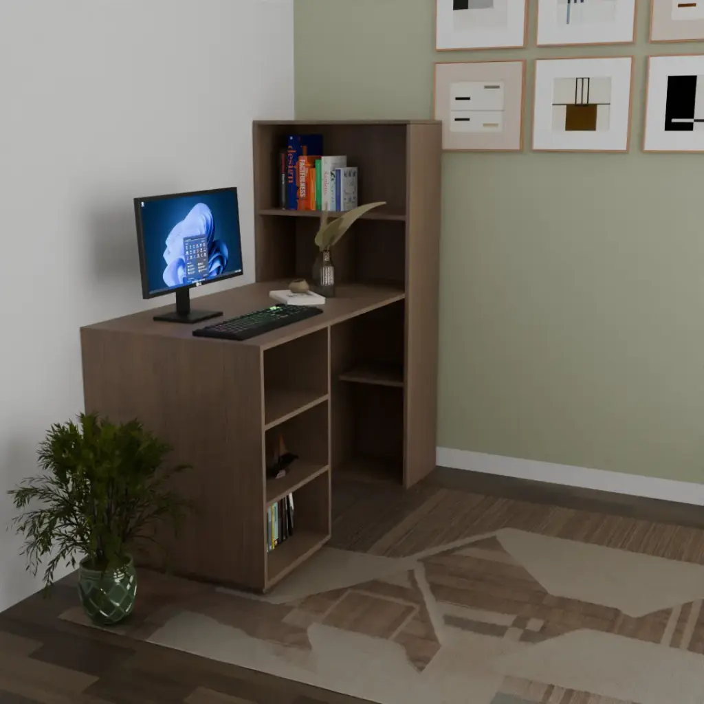 The Wisdom Workspace Writing Table in Frosty White Finished