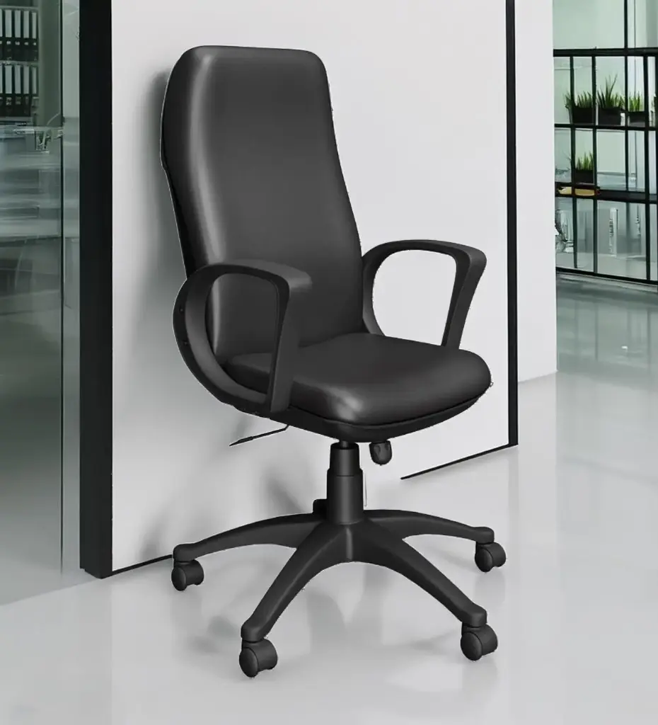 Nook Leatherette ProPosture Chair in Black Color
