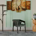 Tranquility Throne Wood Arm Chair In Provincial Teak Finish