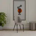 Meteorite Leather Dining Chairs - Grey