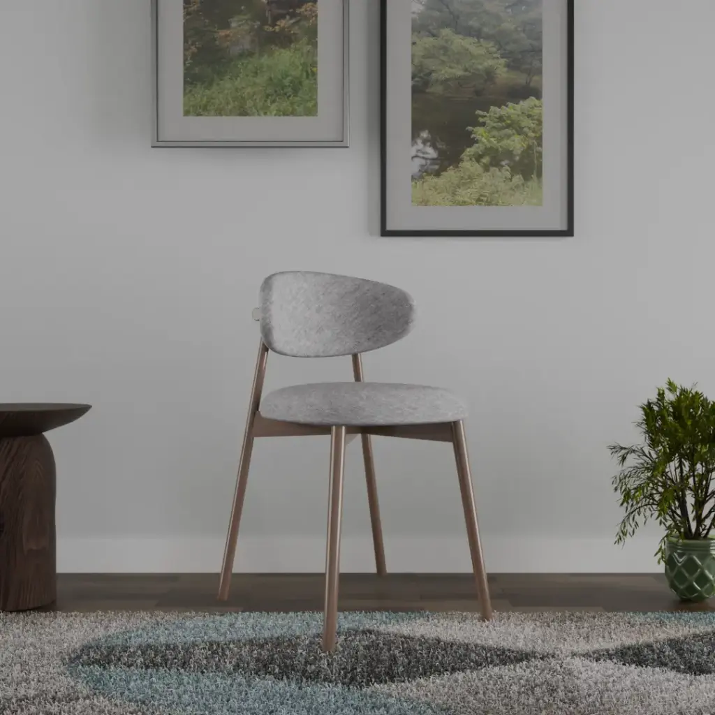 Halo cafe chair in grey