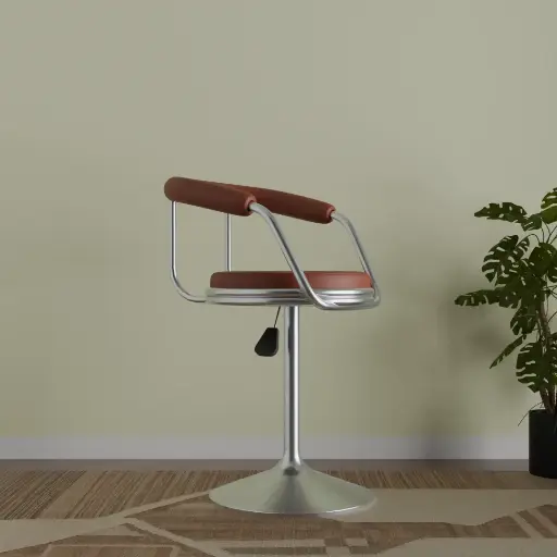 ARDAS INTERIOR FOUNDRY STOOL ADJUSTABLE HIGH CURVY BARSTOOL