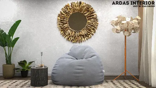 Ardas Interior XXXL Bean Bag Cover With Polofill | Polofill Bean Bag