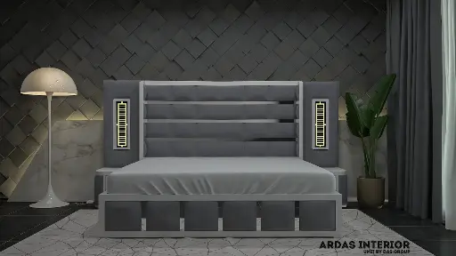 Teak Wood Queen Hydraulic, Drawer Bed | Kian Bed