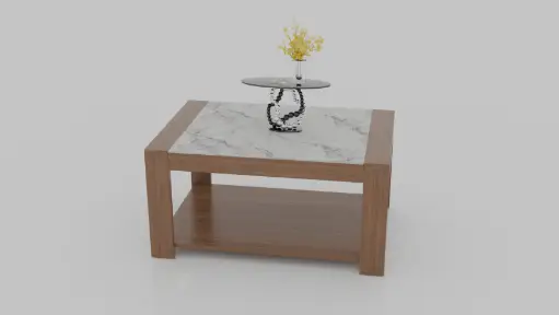 American Coffee Table in Exotic Teak Wood – Stylish & Durable Centerpiece