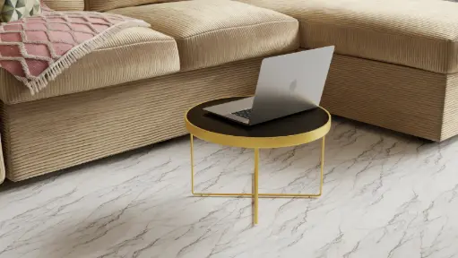 Round Black Glass Coffee Table with Gold SS Frame – Modern Accent Table