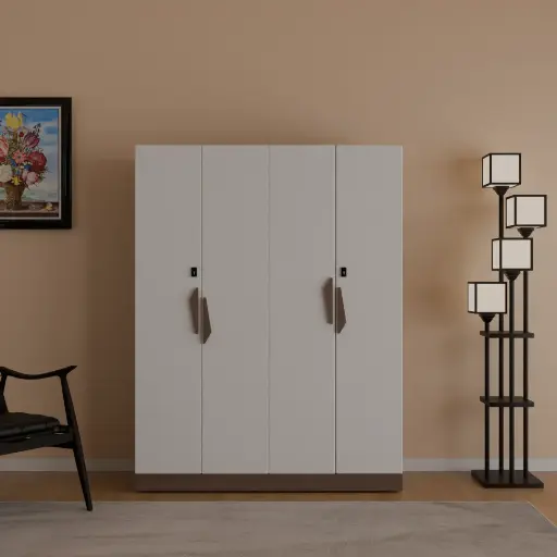 Serenity Stash four door teak wood finish