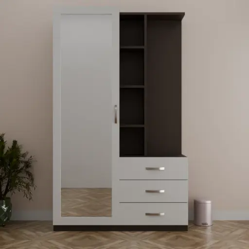 White Wood Finish Dressing Table