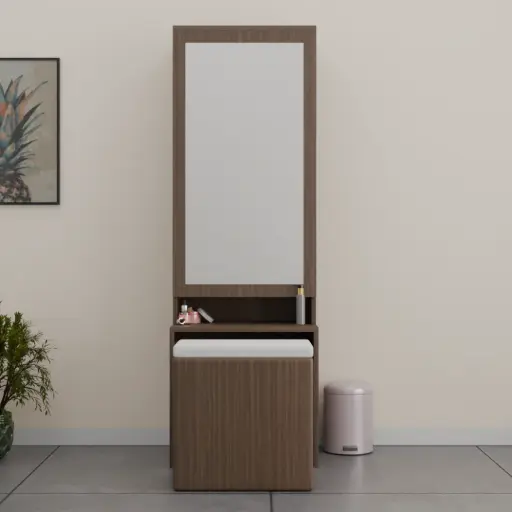 Polished Perch Wood Finish Dressing Table