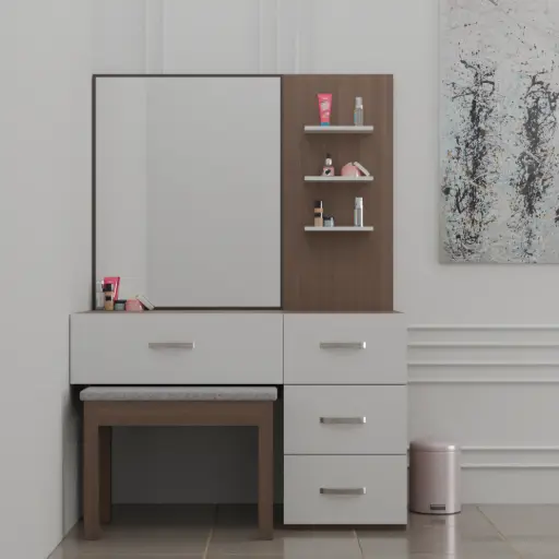 Mirror Magic Wood Finish Dressing Table