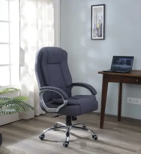 Vienna High-Back Fabric Executive Chair – Grey 