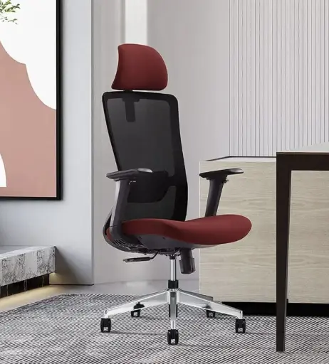 Galaxy Breathable Mesh Ergonomic Chair – Black & Red 