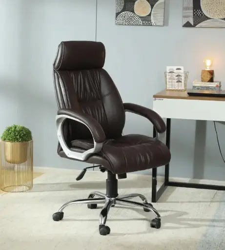 Falcon Leatherette Executive Chair – Brown 