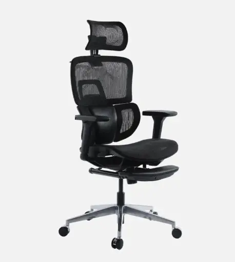 Black Mesh Ergonomic Office Chair – Adjustable Arm | ArdasInterior