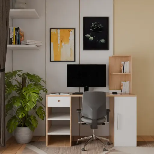 Noel Dual Tone Writing Table Engineered Wood