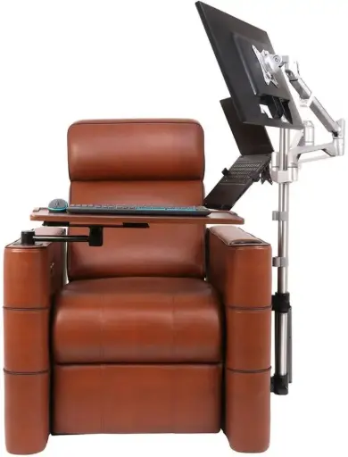 Leather Powered Swivel Rocker Recliner