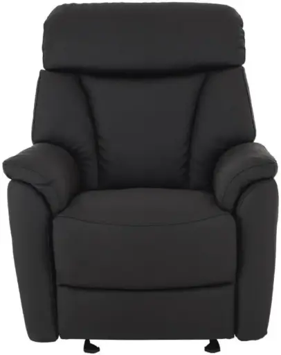 Leatherette Powered Swivel Rocker Recliner