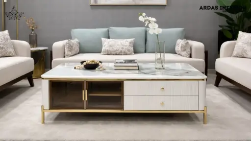 ARDAS INTERIOR SEMI PRECIOUS STONE CENTRE TABLE