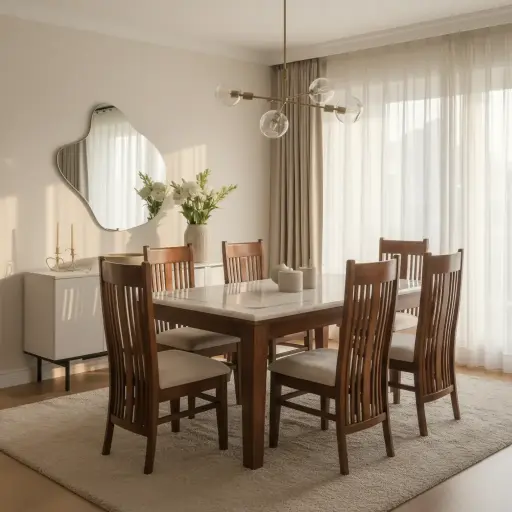 ARDAS INTERIOR LUXWOOD DINING SET