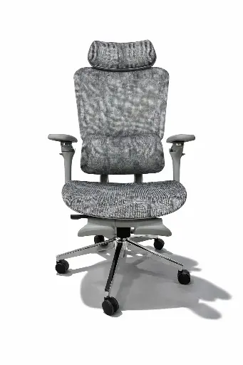 ARDAS INTERIOR MESH CHAIR GREY H/B(FULL ADJUSTABLE)