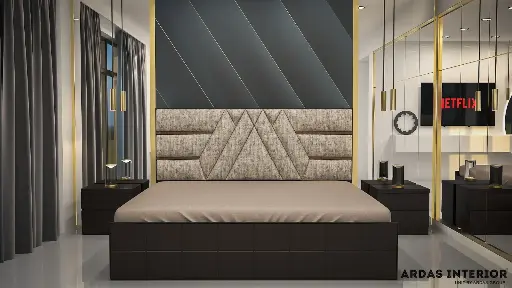 Ardas Interior Solid Wood Double Box Bed | SERENE SLEEP BED